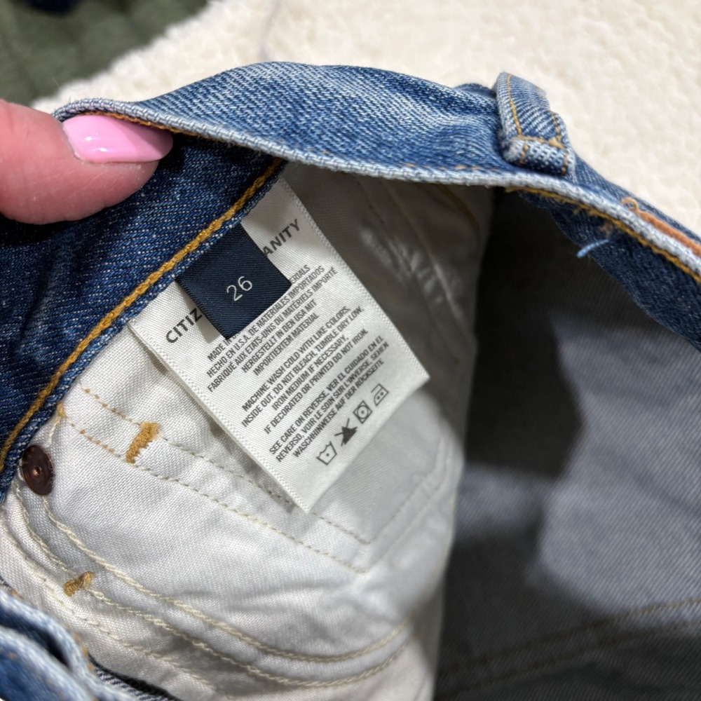 Citizens of Humanity Libby Bootcut Flare Distressed Ripped Jean Size 26 Med Wash - Picture 7 of 8